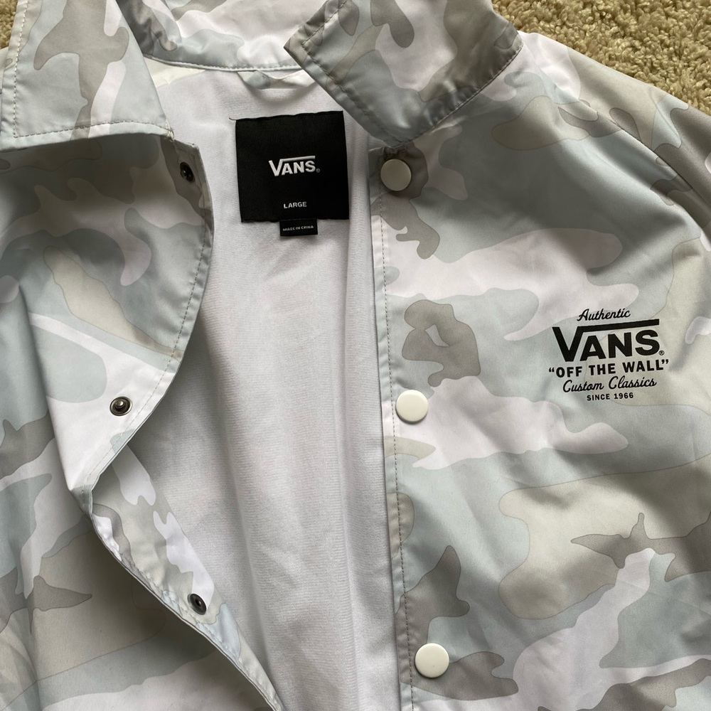 VANS torrey windbreaker jacket white camo - Picture 2 of 4